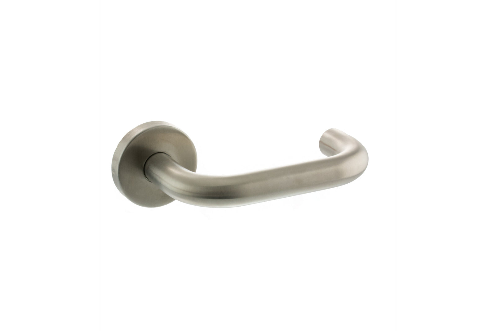 Atlantic Return To Door Lever (Latch & Hinges Included) Lever on Round Rose Atlantic Set Satin Stainless Steel 