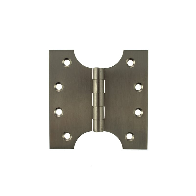 Atlantic (Solid Brass) Parliament Hinges 4" x 2" x 4mm Hinges Atlantic 4" x 2" x 4mm Pair Satin Nickel