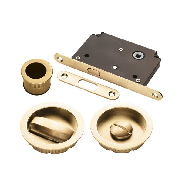 Sliding Door Set Satin Brass ART55BSB