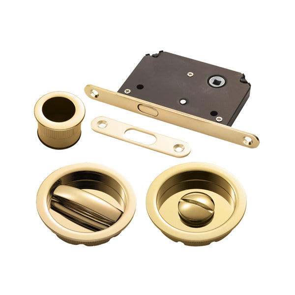 Sliding Door Set Polished Brass ART55B