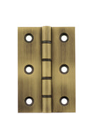Atlantic Washered Hinges 3" x 2" x 2.2mm Hinges Atlantic 3" x 2" x 2.2mm Pair Matt Antique Brass