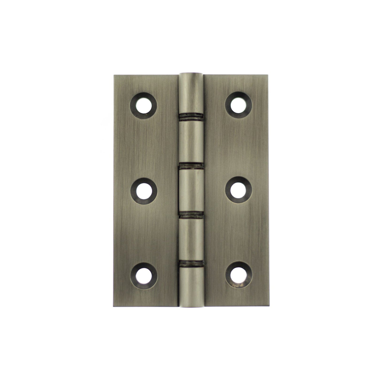 Atlantic Washered Hinges 3" x 2" x 2.2mm Hinges Atlantic 3" x 2" x 2.2mm Pair Matt Gun Metal