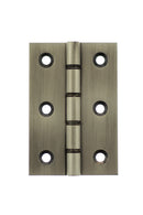 Atlantic Washered Hinges 3" x 2" x 2.2mm Hinges Atlantic 3" x 2" x 2.2mm Pair Matt Gun Metal