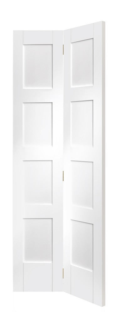 Shaker 4 Panel Bifold Internal White Primed Door