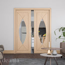 Amalfi Prefinished Oak Glazed Internal Door Internal Door Deanta 