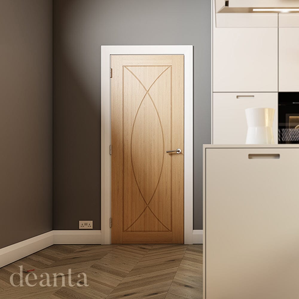 Amalfi Prefinished Oak FD30 Internal Fire Door Internal Door Deanta 
