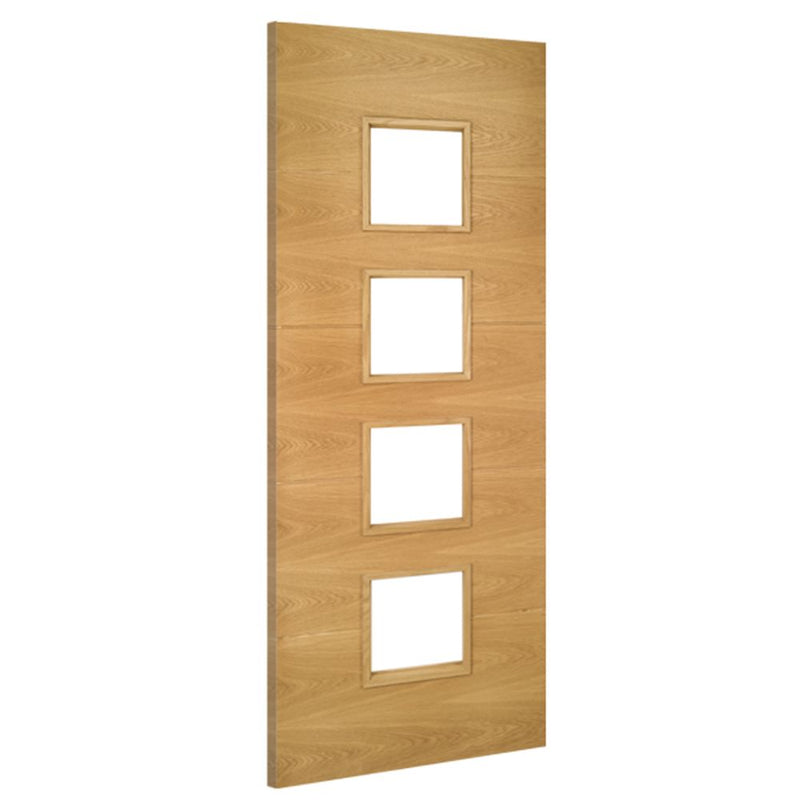 Augusta Prefinished Oak Glazed Internal Fire Door Internal Door Deanta 