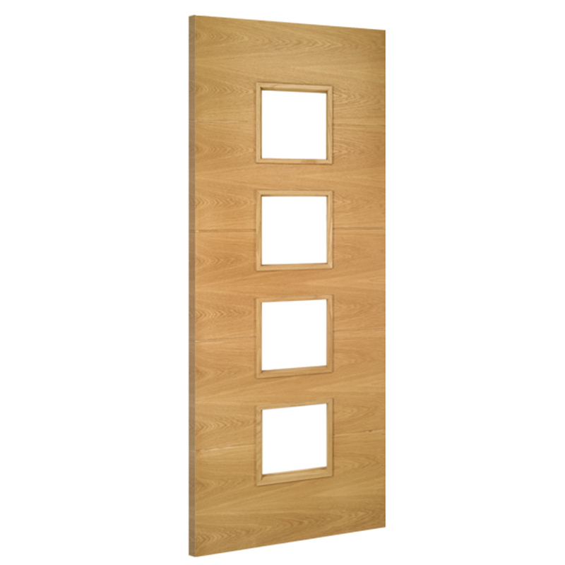 Augusta Prefinished Oak Glazed Internal Fire Door