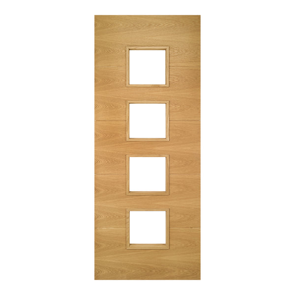 Augusta Prefinished Oak Glazed Internal Fire Door