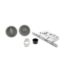 AGB Sliding Door Bathroom Lock Set with Round Flush Handle