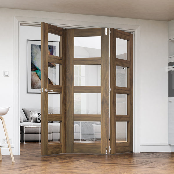 Bifold Frame Walnut inc Hardware Door Frame