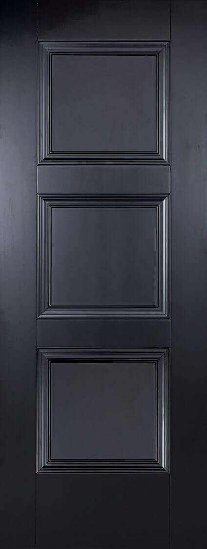 Black Amsterdam Primed Internal Fire Door FD30