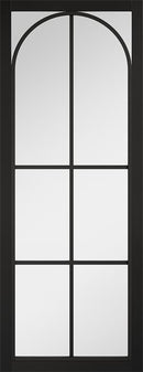 Black Astoria Clear Glazed Pre-Finished Internal Door Internal Door LPD Doors 