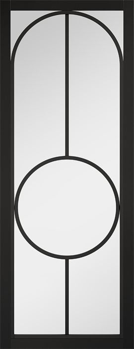 Black Bowery Clear Glazed Pre-Finished Internal Door Internal Door LPD Doors 