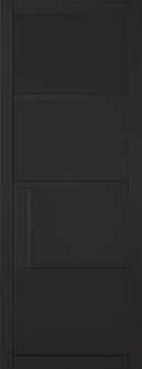 Black Chelsea 4 Panel Primed Internal Door Internal Door LPD Doors 