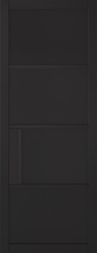 Black Chelsea 4 Panel Primed Internal Door Internal Door LPD Doors 