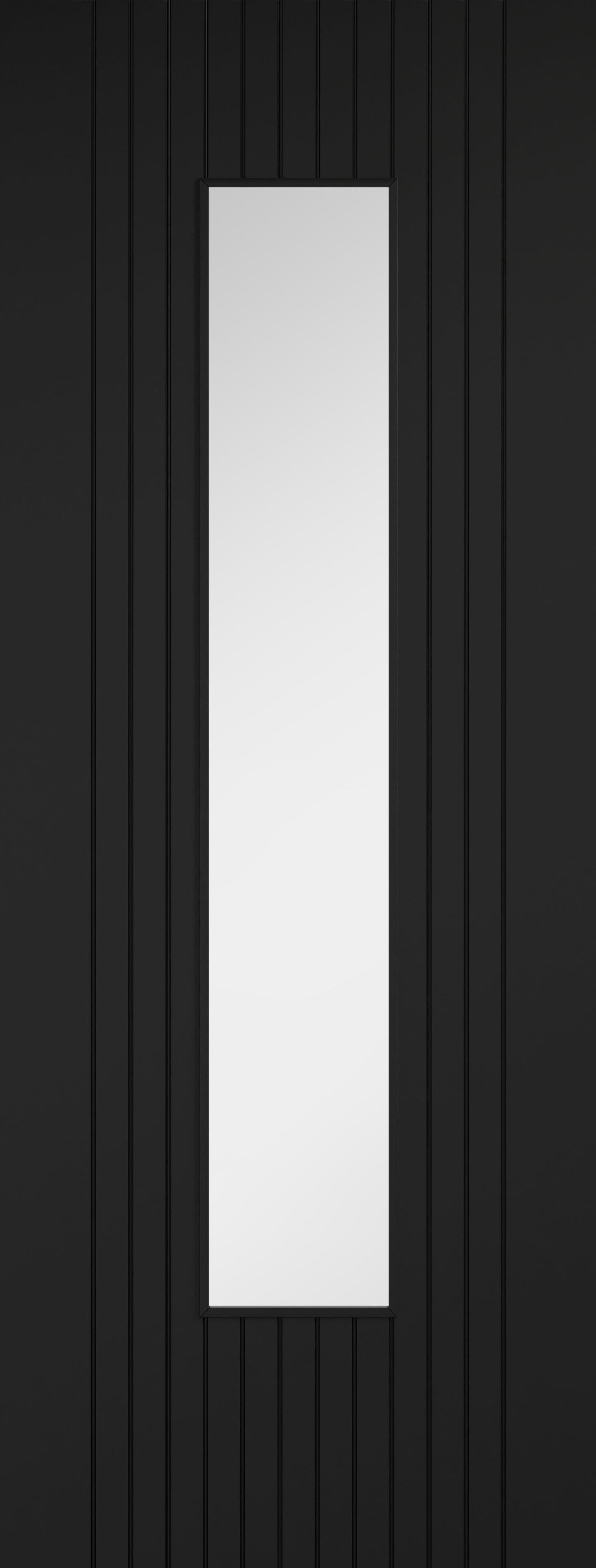 Black Laminate Sydney Glazed Pre-Finished Internal Door Internal Door LPD Doors 