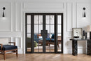 Black Malvern W6 Room Divider Room Divider LPD Doors 