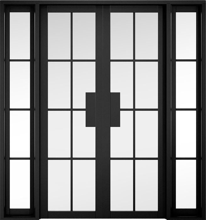 Black Malvern W6 Room Divider Room Divider LPD Doors 