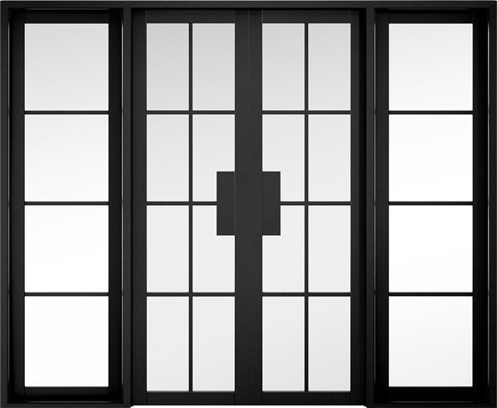 Black Malvern W8 Room Divider Room Divider LPD Doors 