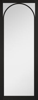 Black Melrose Clear Glazed Pre-Finished Internal Door Internal Door LPD Doors 