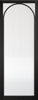 Black Melrose Reeded Glazed Pre-Finished Internal Door Internal Door LPD Doors 