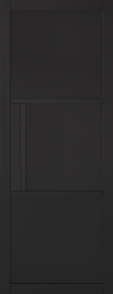 Black Tribeca 3 Panel Primed Internal Door Internal Door LPD Doors 