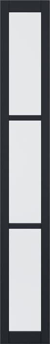 Black Tribeca Sidelight W6 without Lock Block Pre-Finished Internal Door Internal Door LPD Doors 