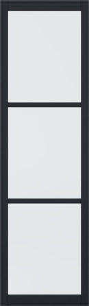 Black Tribeca Sidelight W8 without Lock Block Pre-Finished Internal Door Internal Door LPD Doors 