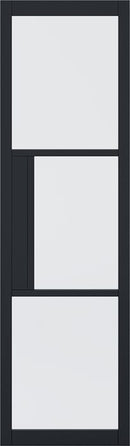 Black Tribeca Sidelight with Lock Block Pre-Finished Internal Door Internal Door LPD Doors 