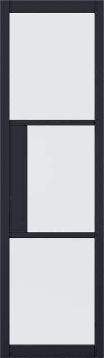 Black Tribeca Sidelight with Lock Block Pre-Finished Internal Door Internal Door LPD Doors 