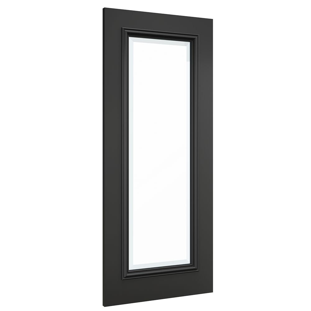 Blenheim Black Prefinished Bevelled Glaze FSC Internal Door Internal Door Deanta 