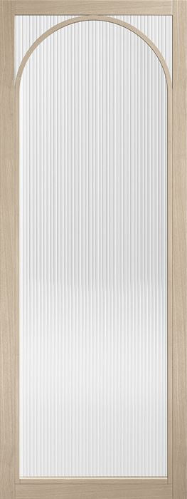 Blonde Oak Melrose Reeded Glazed Pre-Finished Internal Door