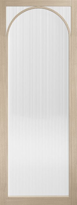 Blonde Oak Melrose Reeded Glazed Pre-Finished Internal Door Internal Door LPD Doors 