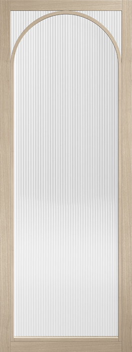 Blonde Oak Melrose Reeded Glazed Pre-Finished Internal Door