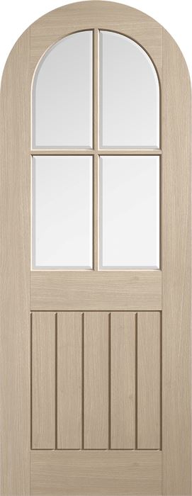 Blonde Oak Mexicano Arched Glazed Pre-Finished Internal Door