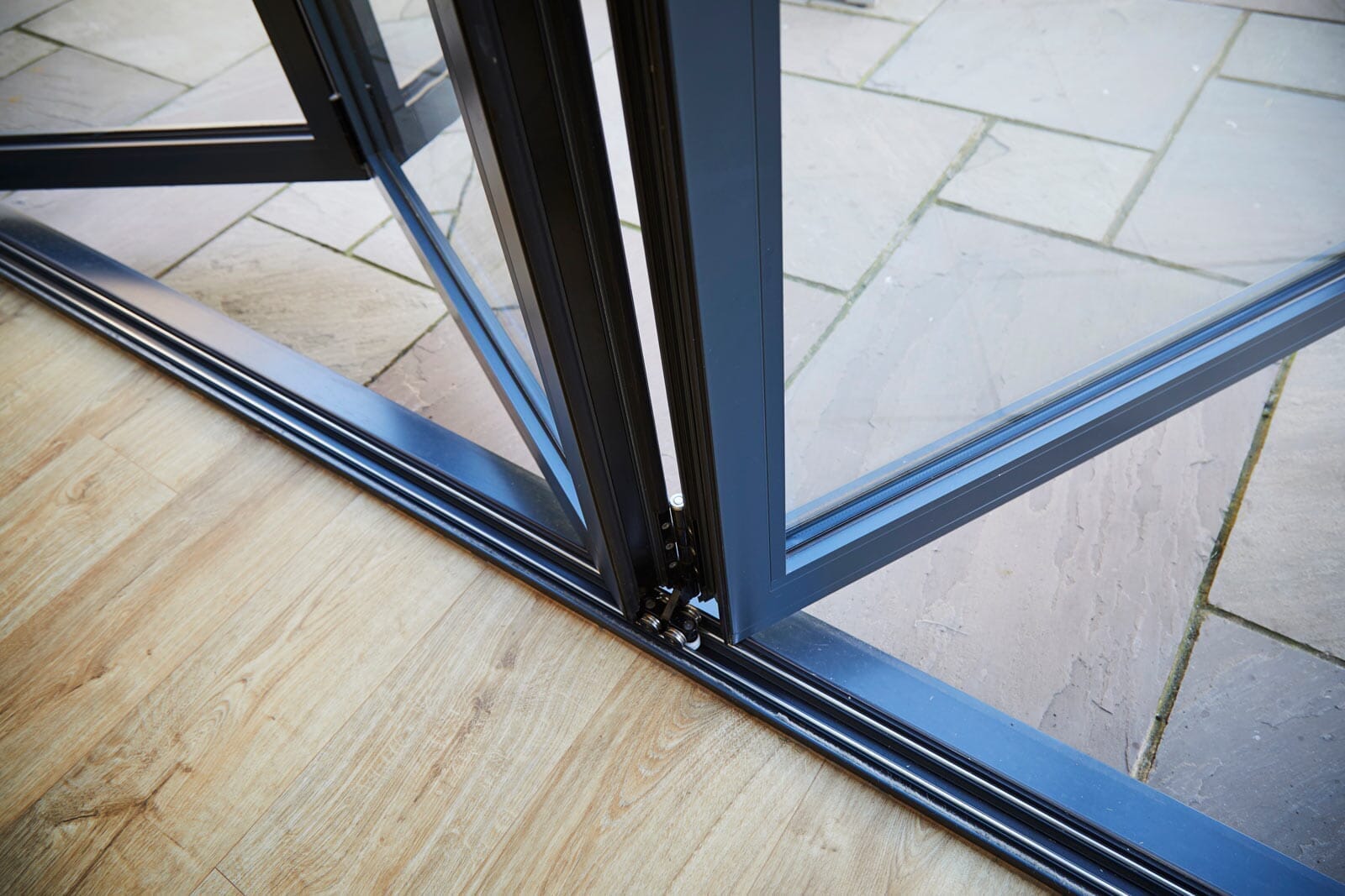 AluVu 14ft External Folding-Sliding Grey Doorset Pre-Finished External Door External Door LPD Doors 