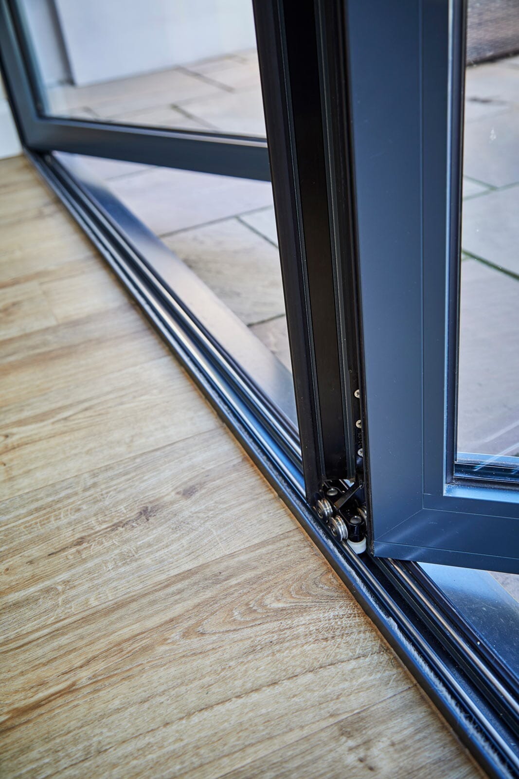 AluVu 10ft External Folding-Sliding Grey Doorset Pre-Finished External Door External Door LPD Doors 