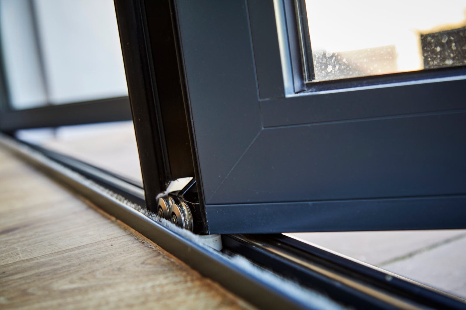 AluVu 14ft External Folding-Sliding Grey Doorset Pre-Finished External Door External Door LPD Doors 