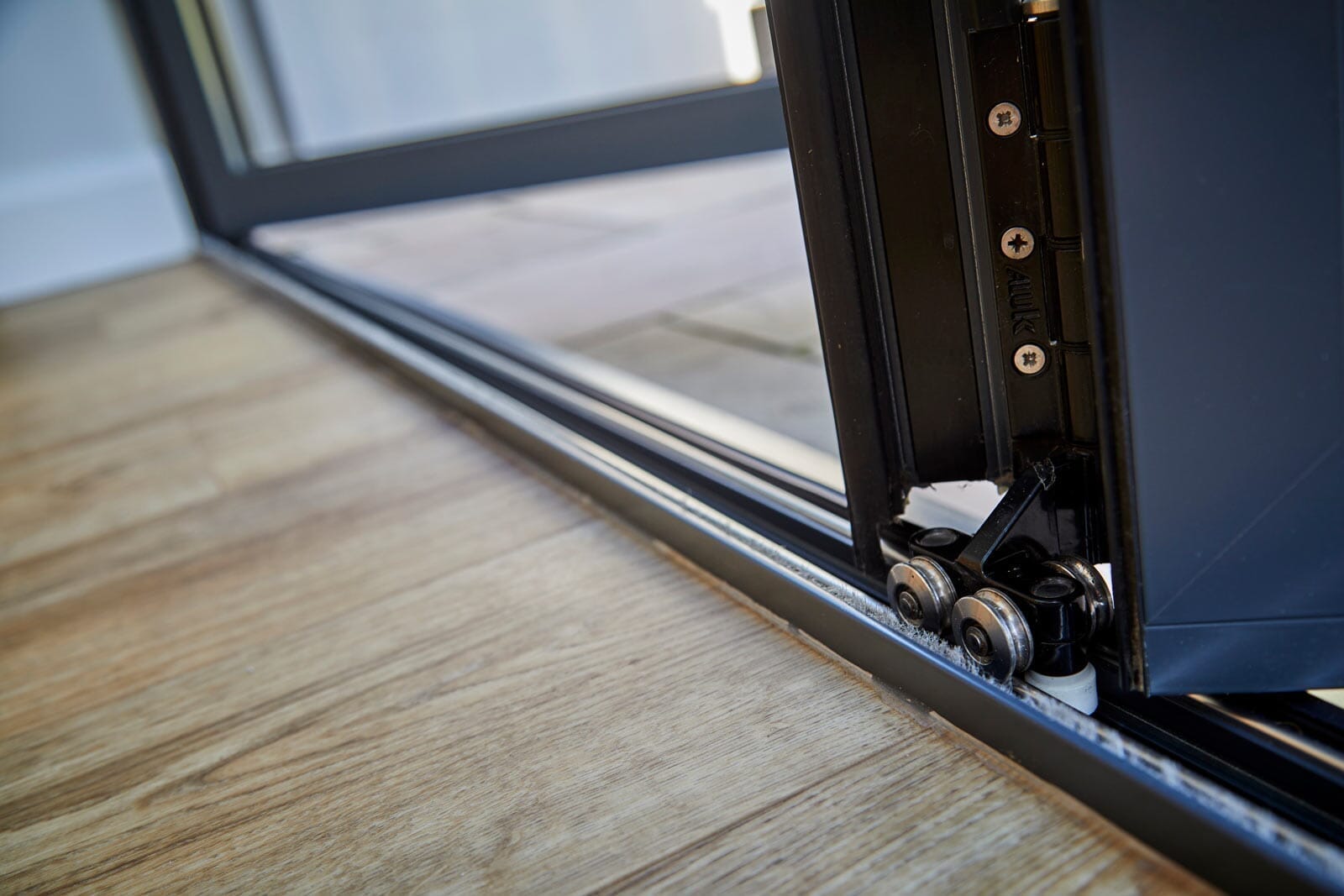 AluVu 8ft External Folding-Sliding Grey Doorset Pre-Finished External Door External Door LPD Doors 