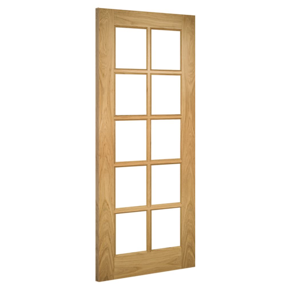 Bristol Unfinished Oak Bevelled Glazed Internal Door Internal Door Deanta 