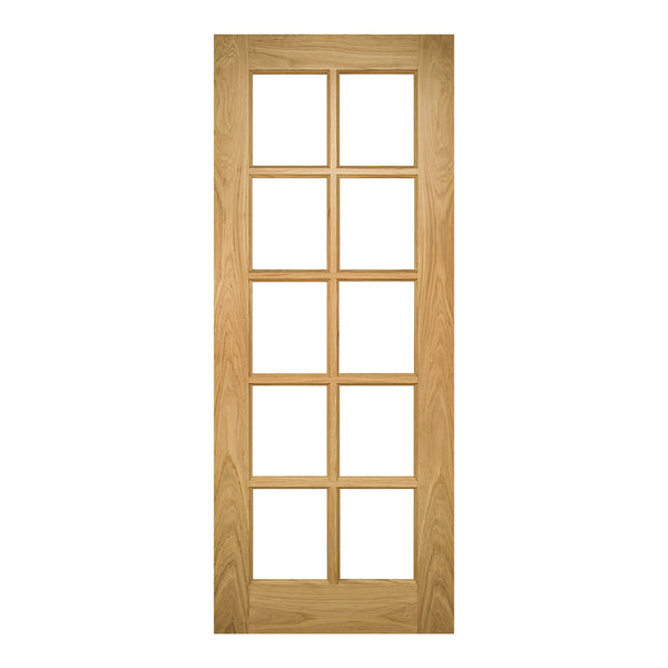 Bristol Unfinished Oak Bevelled Glazed Internal Door