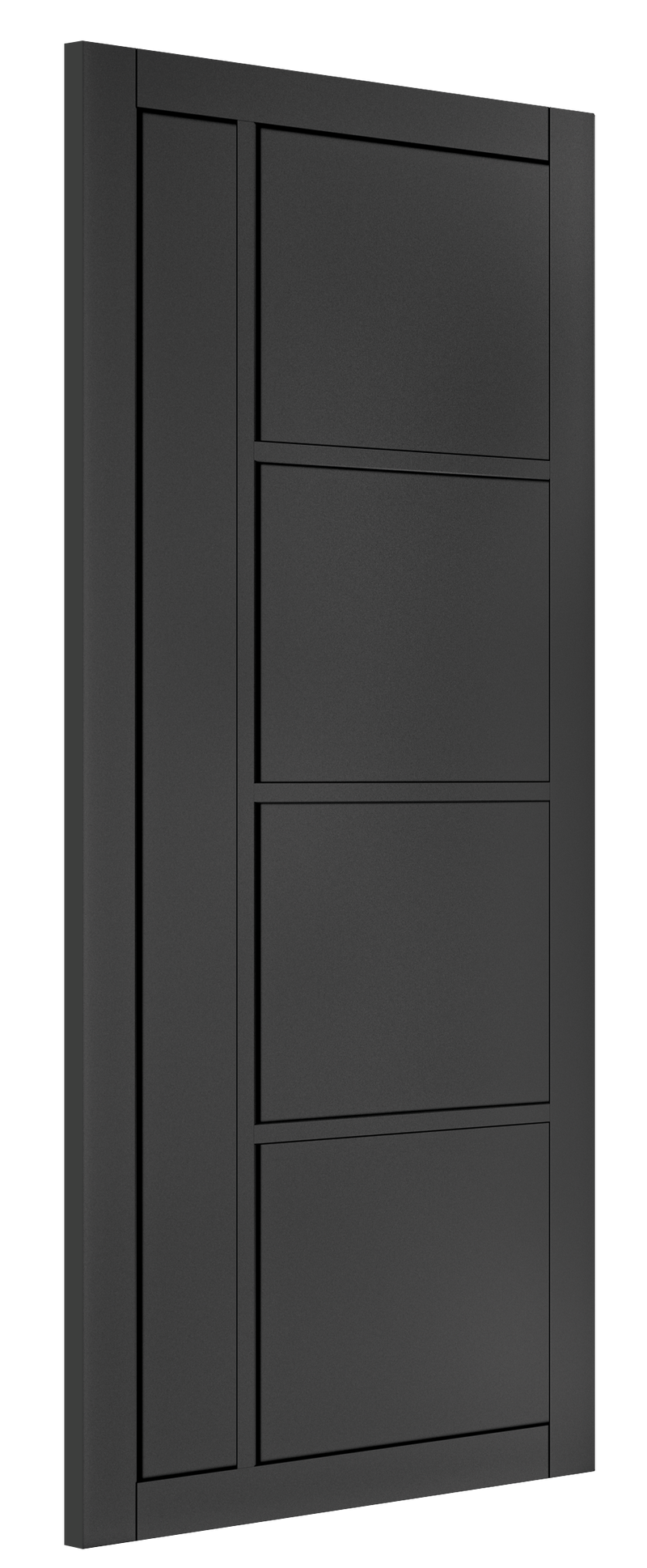 Brixton Black Primed Internal Door