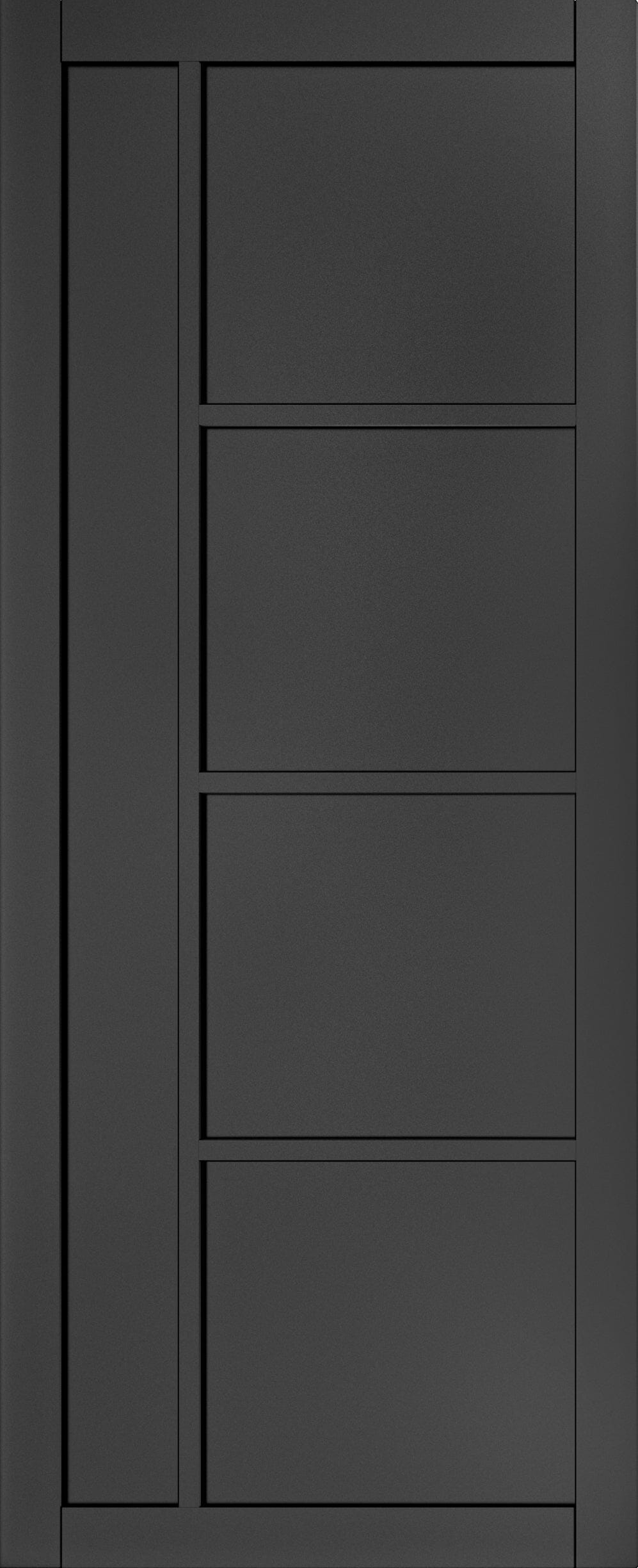 Brixton Black Primed Internal Door Internal Door Deanta 