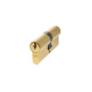 AGB Euro Profile 5 Pin Double Cylinder 35-35mm (70mm) in Satin Brass Cylinder Atlantic 