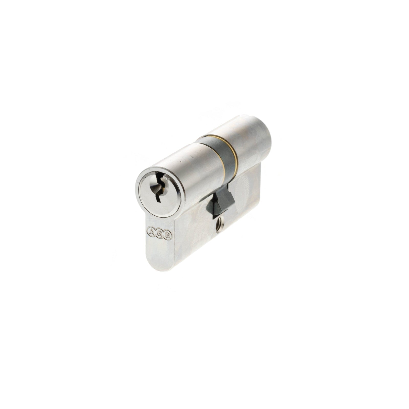 AGB Euro Profile 5 Pin Double Cylinder Keyed Alike 30-30mm (60mm) in Polished Chrome Cylinder Atlantic 