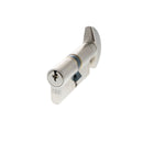 AGB Euro Profile 5 Pin Cylinder Key to Turn 35-35mm (70mm) in Satin Chrome Cylinder Atlantic 