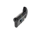 AGB Euro Profile 5 Pin Cylinder Key to Turn 35-35mm (70mm) in Matt Black Cylinder Atlantic 