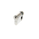 AGB Euro Profile 5 Pin Single Cylinder 35-15mm (45mm) in Polished Chrome Cylinder Atlantic 