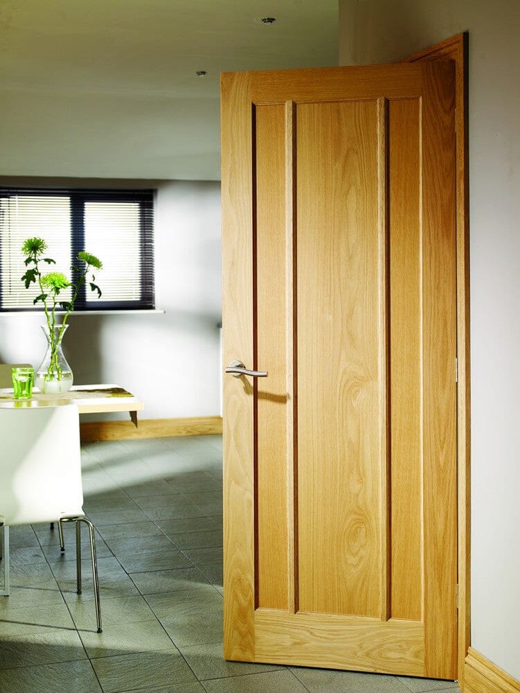 Worcester 3 Panel Internal Oak Fire Door Internal Fire Door XL Joinery 